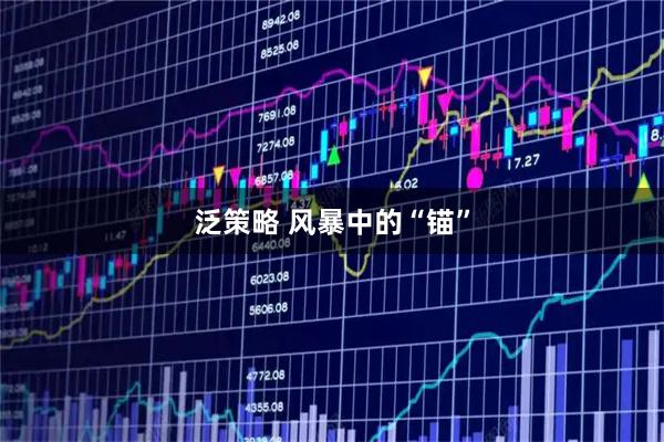 泛策略 风暴中的“锚”
